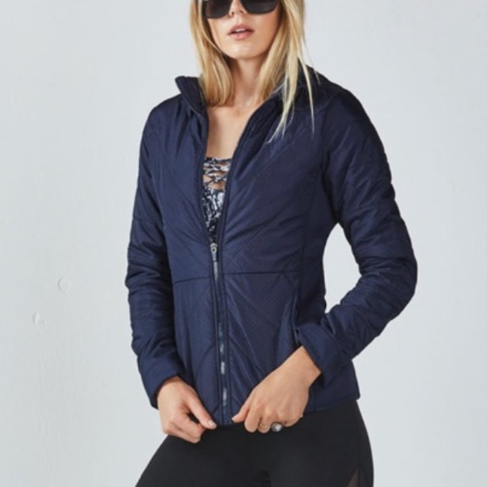 $90 NWOT Fabletics Sedona Puffer Jacket in midnight blue L